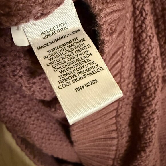 Express Women’s Cowl Neck Sweater, Purple, Medium - Picture 4 of 6